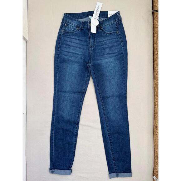 WORKSHOP Republic Jeans Womens Size 4 Blue High Waist Ankle Stretch Casual - Picture 2 of 10